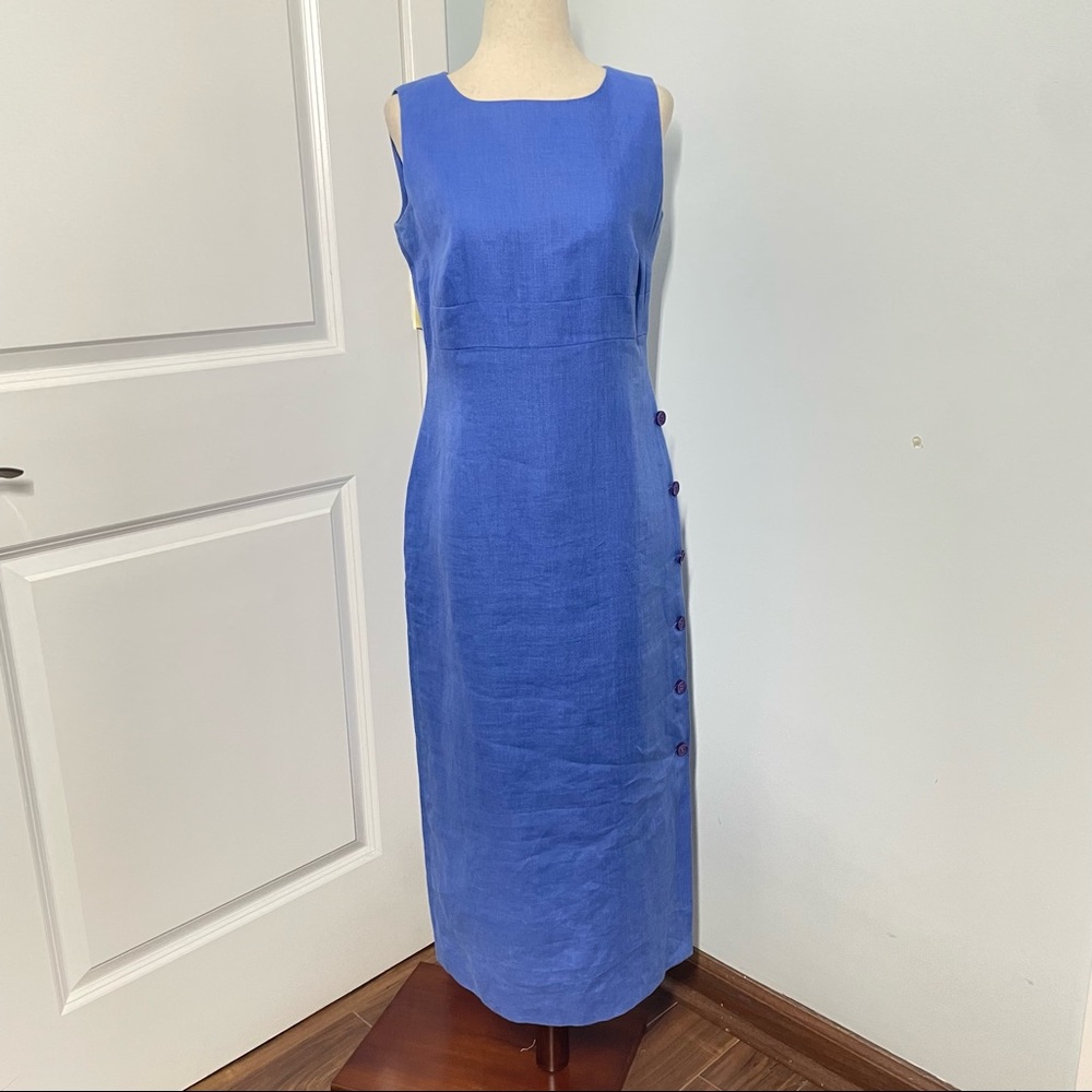 Talbots 100% Irish Linen Shift Dress size 4P